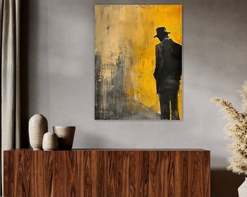 Man in pak en hoed | Olie van ColorWorldwide