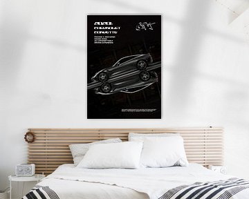 Chevrolet Corvette Poster van Ali Firdaus