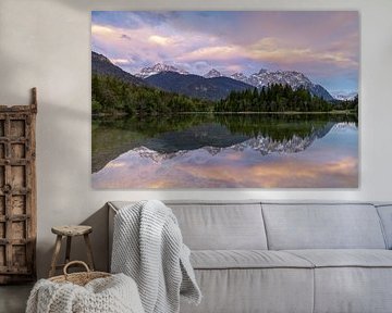 Sonnenuntergang am Stausee von Teresa Bauer