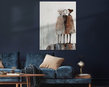 Vriendinnen, illustratie van Studio Allee