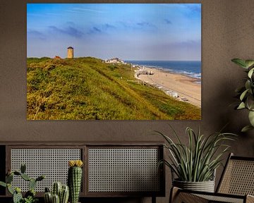 Domburg vanuit de duinen van Danny Bastiaanse