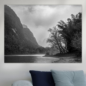 Vues de paysages karstiques en Chine