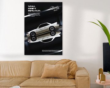 Nissan Silvia S13 Poster van Ali Firdaus