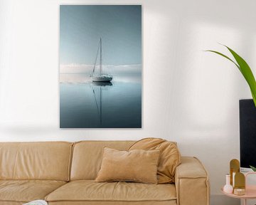 Bateau simple, mer calme
