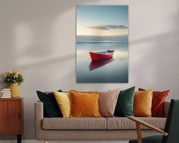 Bateau solitaire en mer