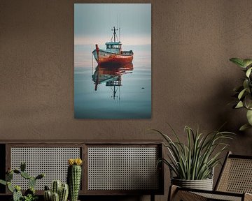 Wijde zee, eenzame boot