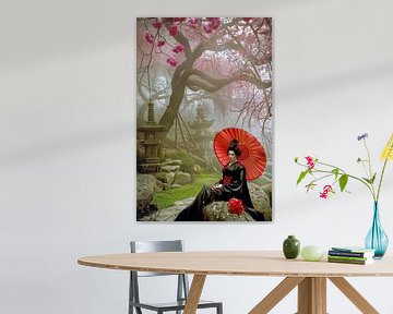picturesque Japanese portrait by Egon Zitter