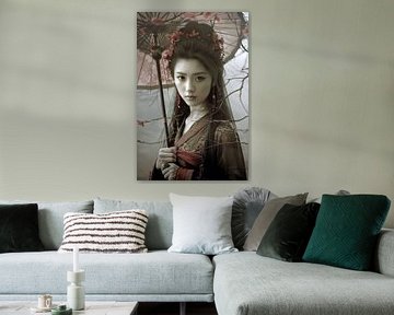 picturesque Japanese portrait by Egon Zitter