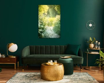 Marcher dans une nature apaisante - Apportez la sérénité dans votre maison. sur Karina Brouwer