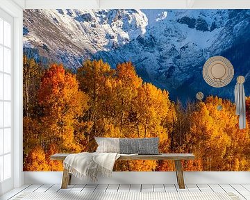 San Juan Mountains Herfst Landschap Print - Aspen Bos Foto, Colorado Muur Kunst