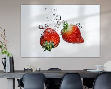 Swimming strawberries