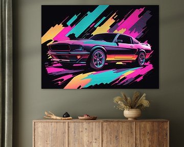 Ford Mustang Neon 5 by MIROKKU