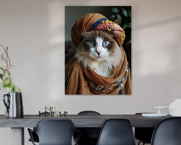 Kat met tulband van haroulita