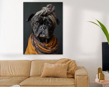 Franse Bulldog portret van haroulita