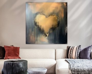 Abstract gouden hart