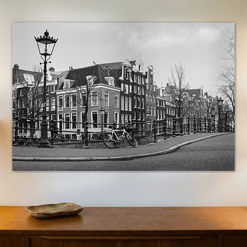 Architecture d'Amsterdam, noir et blanc. sur Lorena Cirstea