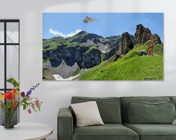 Example of the artwork in a room