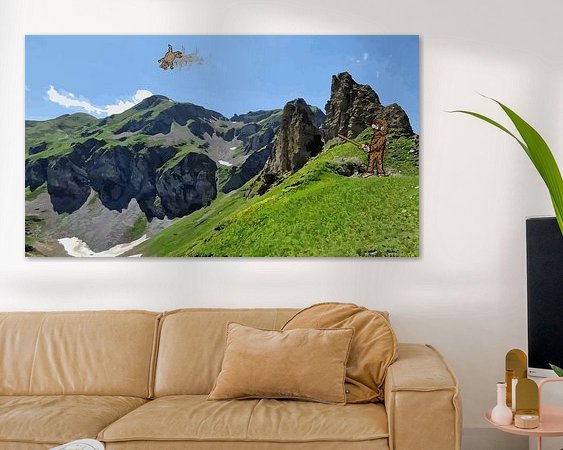 Example of the artwork in a room