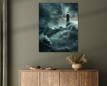 Phare et crépuscule côtier