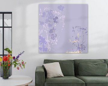 VIOLET GARDEN - delicate en romantische bloemenprint van Anna Sokol