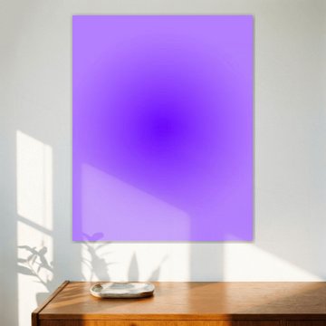 Retro 70's, Lila Neon Gradient abstrakte Kunst von Anna Sokol