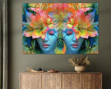 Flowerpower Fantasie Porträt