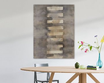 Modern abstract in wabi-sabi stijl van Japandi Art Studio