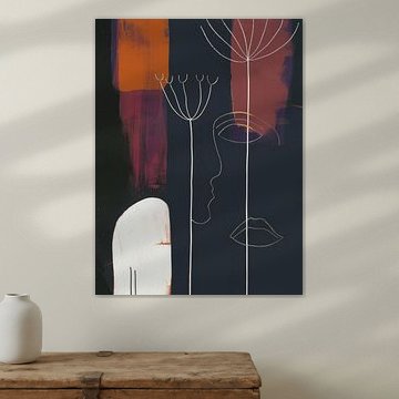 Böhmische Illustration, modern und abstrakt