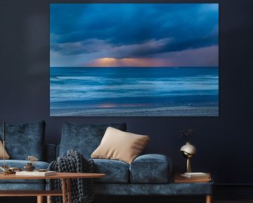 Beach Noordwijk at sunset by Yanuschka | Fotografie Noordwijk