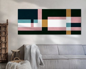 Geometrische strepen 1 van Vitor Costa