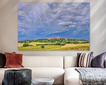 Italië Toscane landschap Pienza van eric van der eijk