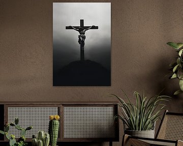 Jezus Balck Kruis van Art Kingdom