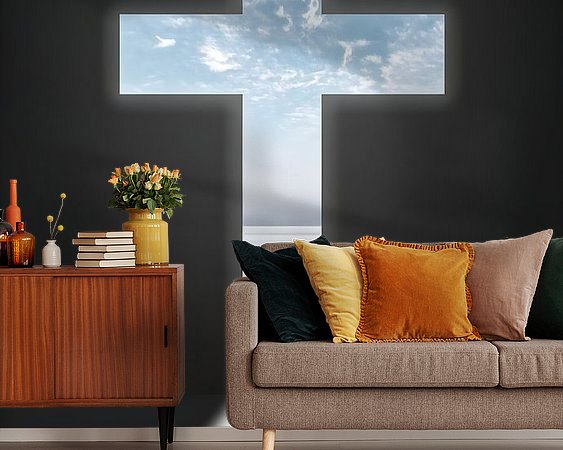 Example of the artwork in a room