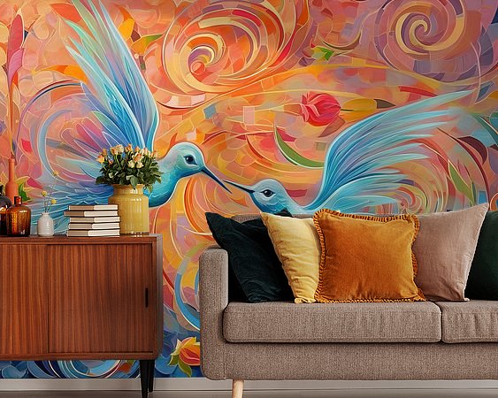 Example of the artwork in a room