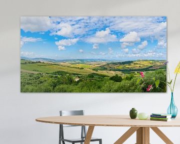 Italië Toscane landschap omgeving Pienza van eric van der eijk