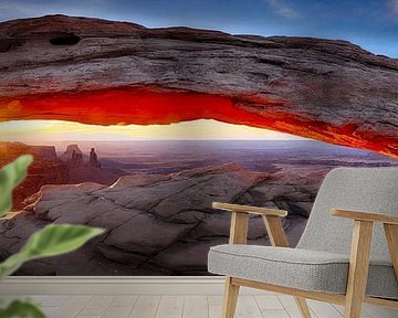 Canyon landscape in the southwest of the USA at sunrise by Voss photography