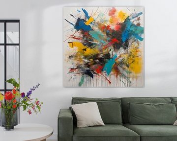 Abstract Expressionism - Painting Print 03 by Team W 32 Gallery