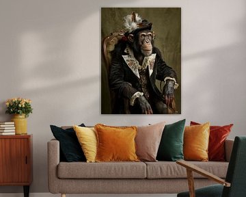 Aap met kleren van haroulita