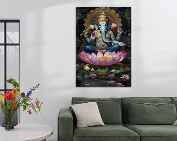 Vredige Ganesha van Art Kingdom