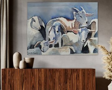 Geiten van Rita Tielemans Kunst