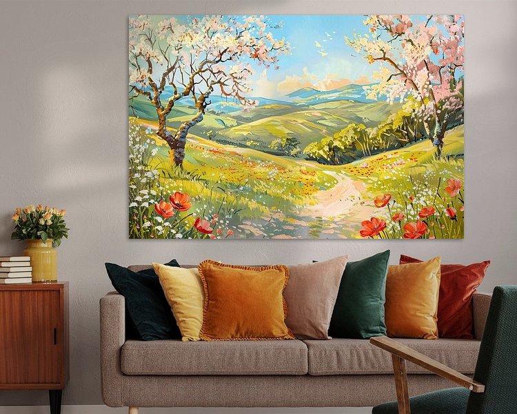 Example of the artwork in a room