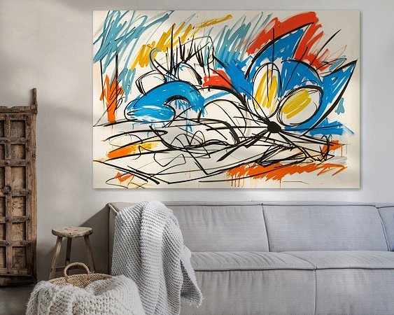 Example of the artwork in a room