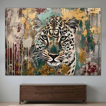 Painting Leopard Gold