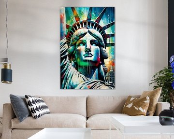 The Statue of Liberty - Pop Art by Andreas Magnusson