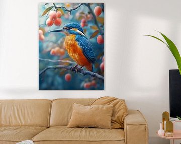 Vibrante Ijsvogel van PixelPrestige