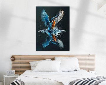 vibrante ijsvogel van PixelPrestige