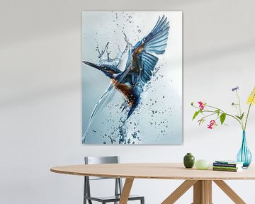 vibrante ijsvogel van PixelPrestige