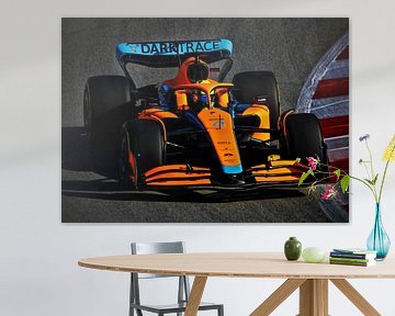 Lando Norris F1 2022 auto van Steven Kingsbury