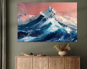 Digitale Kunst von Bergen und Wellen von Art & Soul Creations