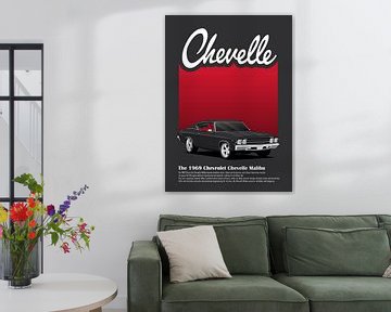 Kunstauto 1969 Chevrolet Chevelle Malibu Zwart van D.Crativeart